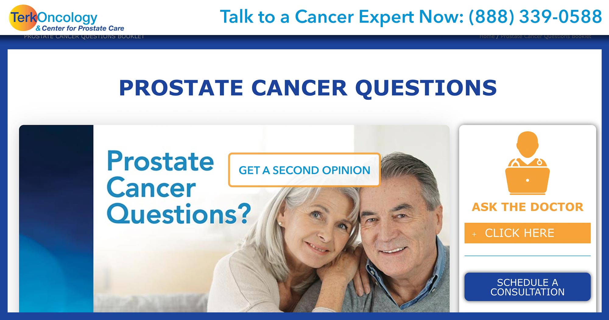 Prostate Cancer Questions Booklet | Florida Prostate - Jacksonville, Fl