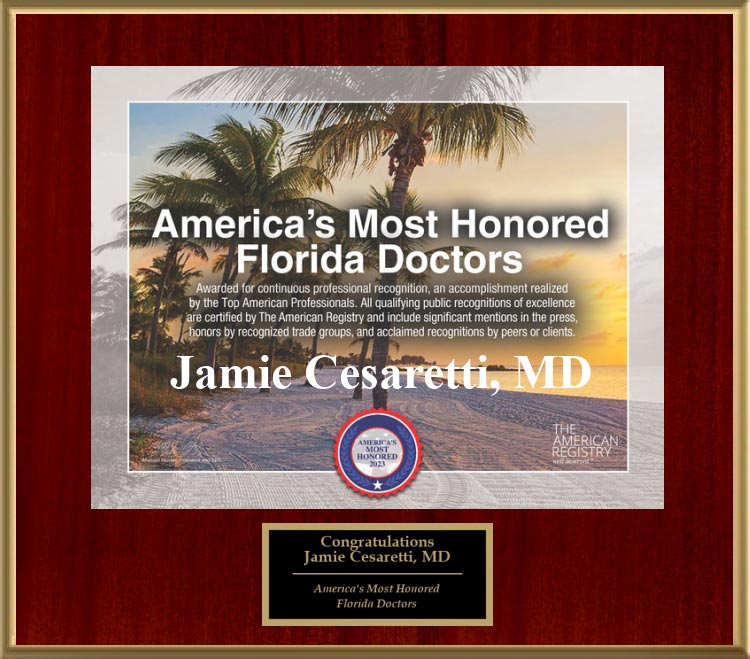 Dr. Cesaretti - America's Most Honored Florida Doctors
